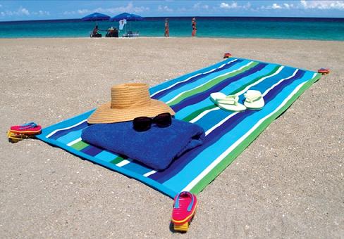 towel on the beach